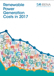 informe Costes de generación de las renovables en 2017
